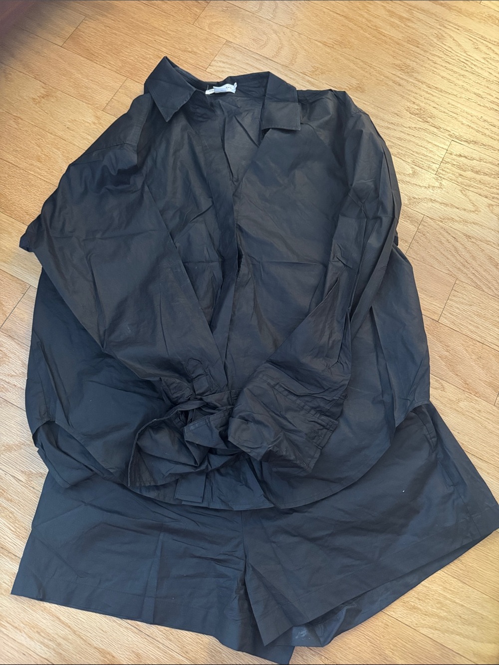 Good American black cotton matching set
